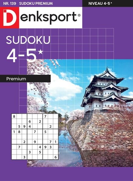 Denksport Sudoku 4-5 premium – 27 oktober 2022 Cover