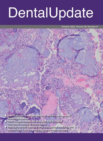 Dental Update – October 2022 Cover