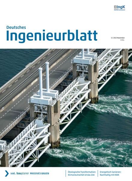 Deutsches IngenieurBlatt – November 2022 Cover