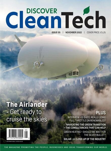 Discover Cleantech Magazine – November 2022 Cover
