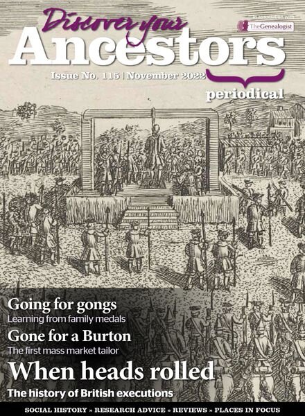 Discover Your Ancestors – November 2022 Cover