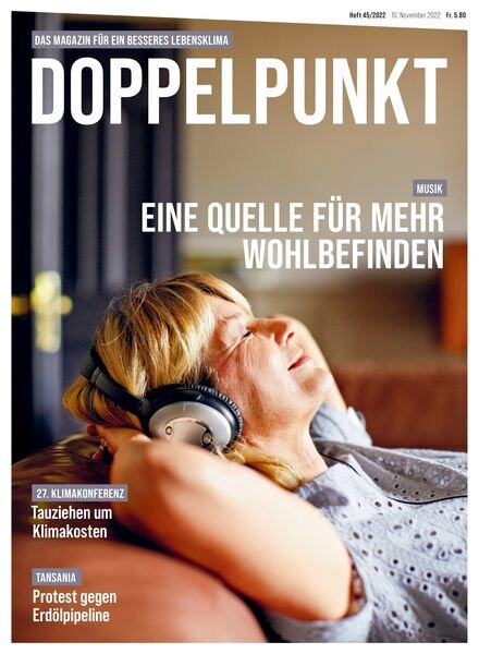 Doppelpunkt – 10 November 2022 Cover