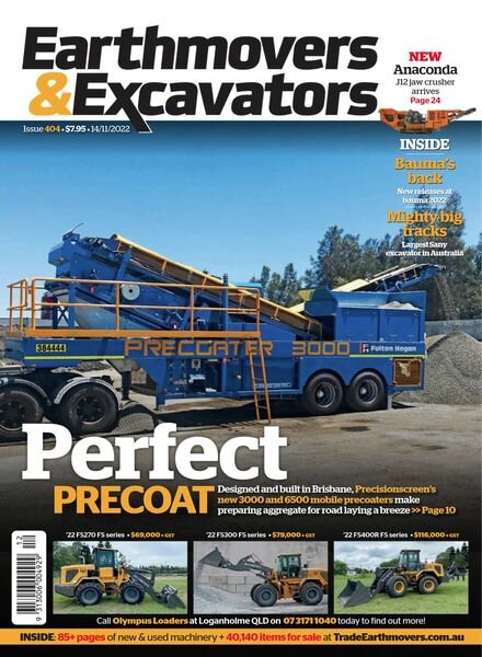 Earthmovers & Excavators – November 2022 Cover