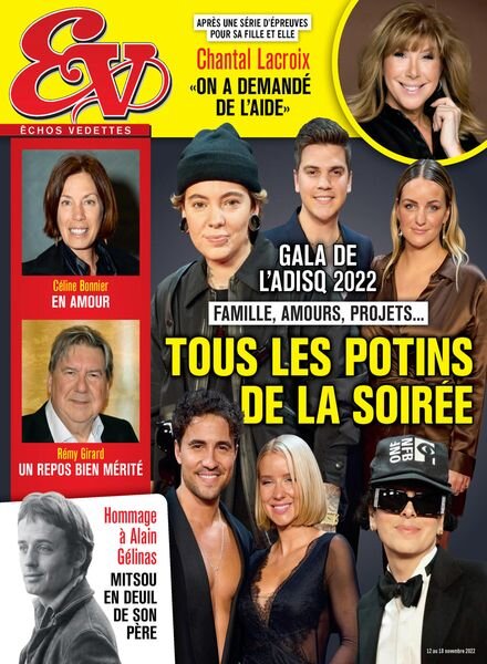 echos Vedettes – 12 novembre 2022 Cover