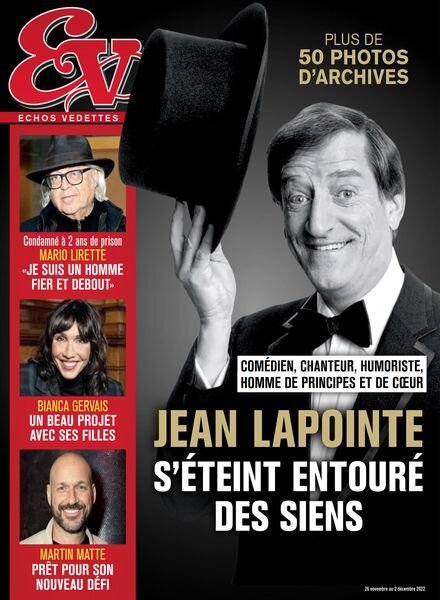 echos Vedettes – 26 novembre 2022 Cover