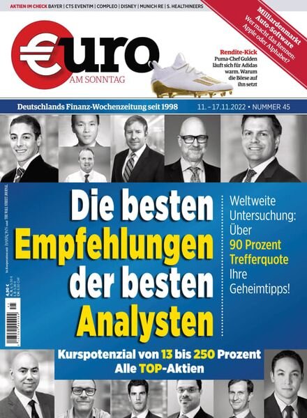 Euro am Sonntag – 11 November 2022 Cover