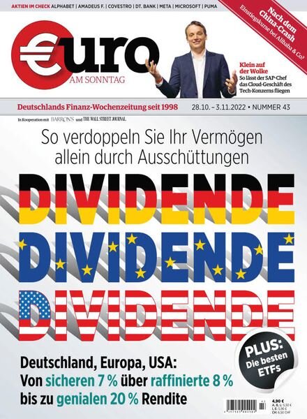 Euro am Sonntag – 28 Oktober 2022 Cover