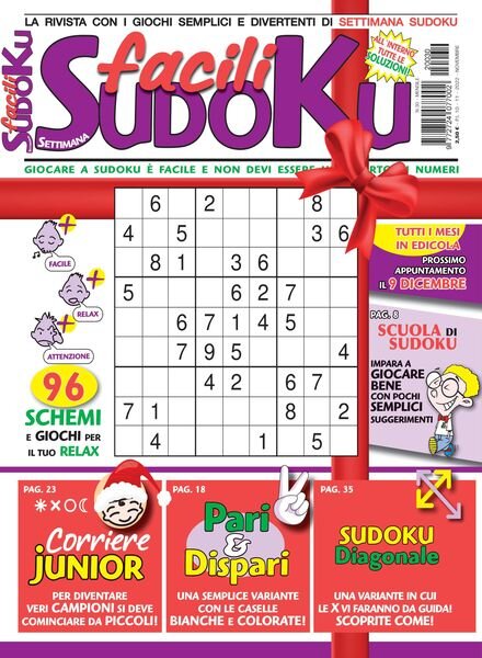 Facili Sudoku – novembre 2022 Cover