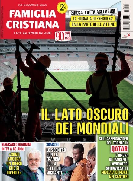Famiglia Cristiana – 20 Novembre 2022 Cover