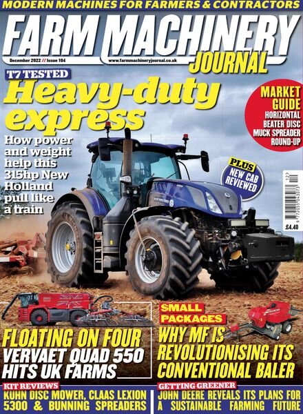 Farm Machinery Journal – Issue 104 – December 2022 Cover