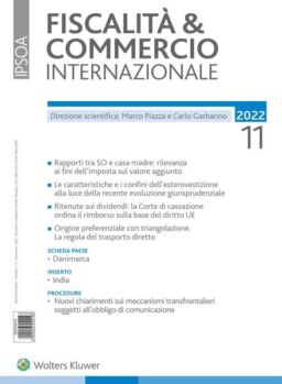 Fiscalita & Commercio Internazionale – Novembre 2022