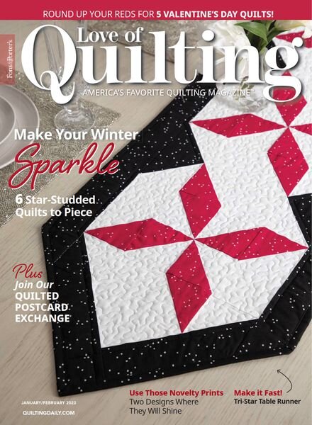 Fons & Porter’s Love of Quilting – January 2023 Cover