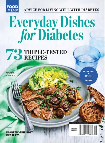 Food to Love – Everyday Dishes for Diabetes – October 2022 Cover