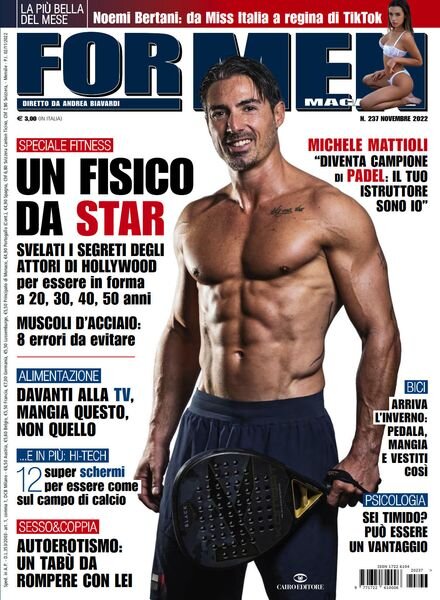 For Men Magazine – Novembre 2022 Cover