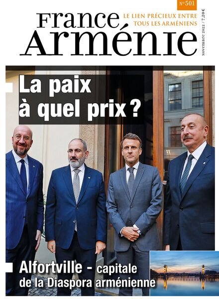 France Armenie – Novembre 2022 Cover