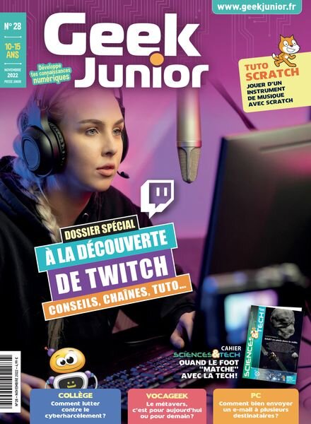 Geek Junior – Novembre 2022 Cover