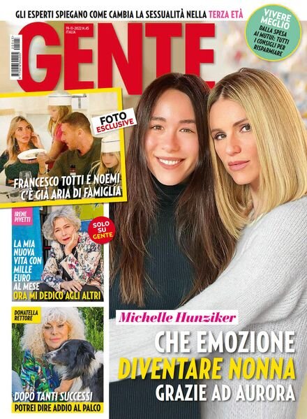 Gente Italia – 19 Novembre 2022 Cover