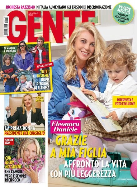 Gente Italia – 5 Novembre 2022 Cover