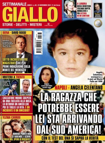 Giallo – 23 Novembre 2022 Cover