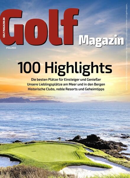 Golf Magazin – Dezember 2022 Cover