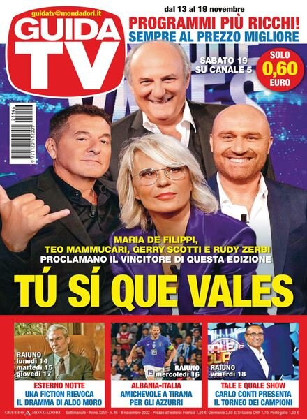 GuidaTV – 08 novembre 2022 Cover
