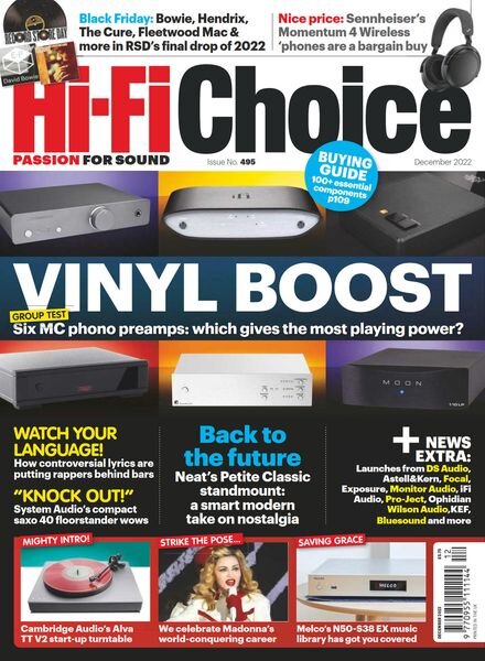 Hi-Fi Choice – Issue 495 – December 2022 Cover