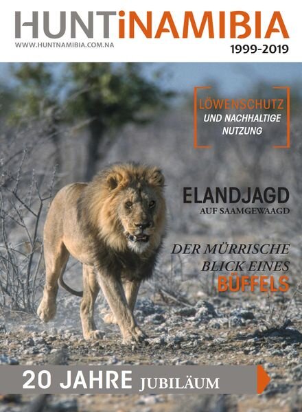 Huntinamibia – Deutsche Ausgabe 2019 Cover