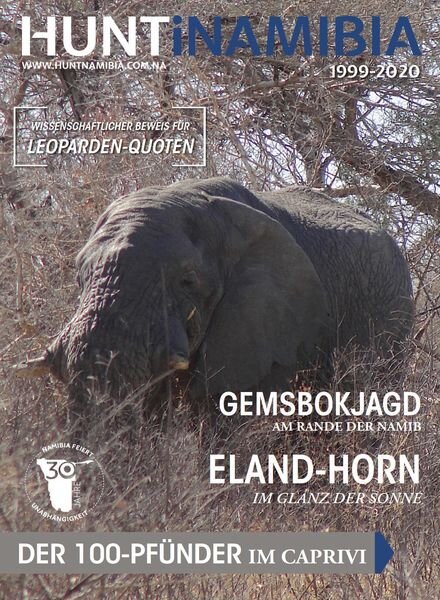 Huntinamibia – Deutsche Ausgabe 2020 Cover