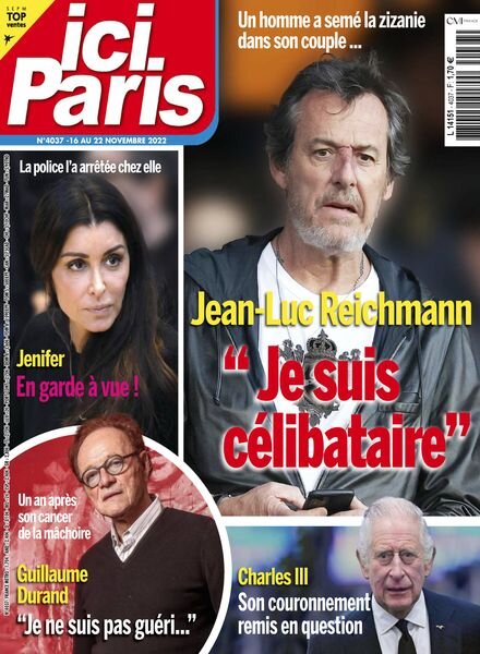 Ici Paris – 16 novembre 2022 Cover