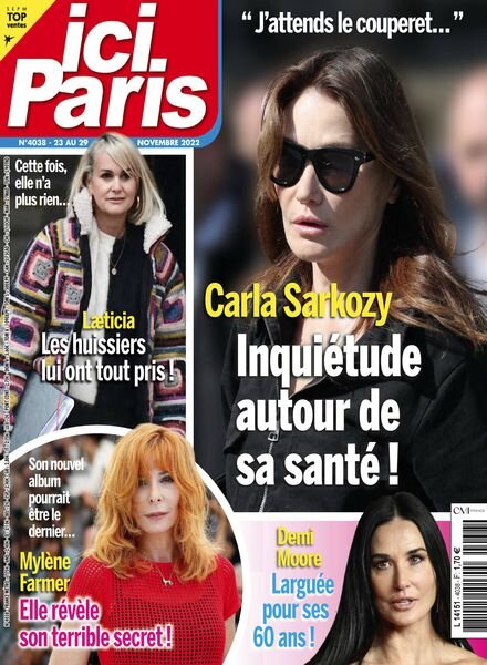 Ici Paris – 23 novembre 2022 Cover