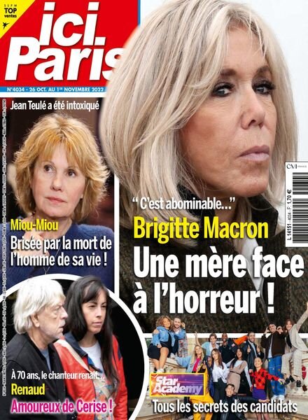 Ici Paris – 26 octobre 2022 Cover