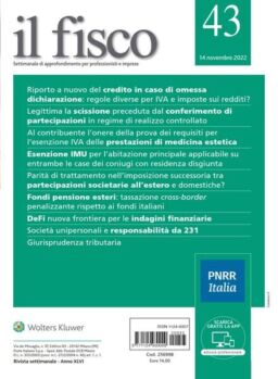 il fisco – 14 Novembre 2022