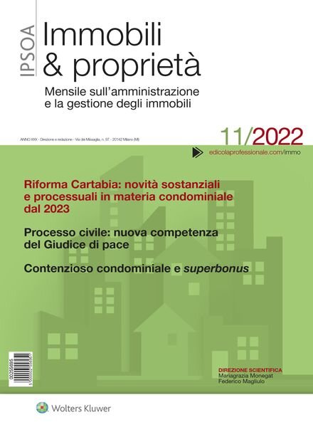 Immobili & proprieta – Novembre 2022 Cover