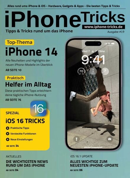 iPhone-Tricksde Tipps und Tricks – 19 November 2022 Cover