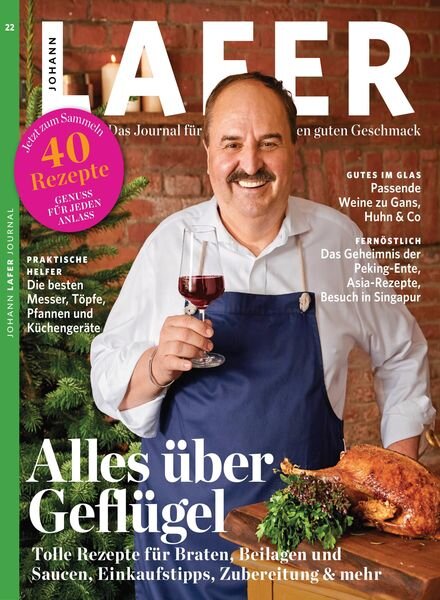 Johann Lafer Journal – November 2022 Cover