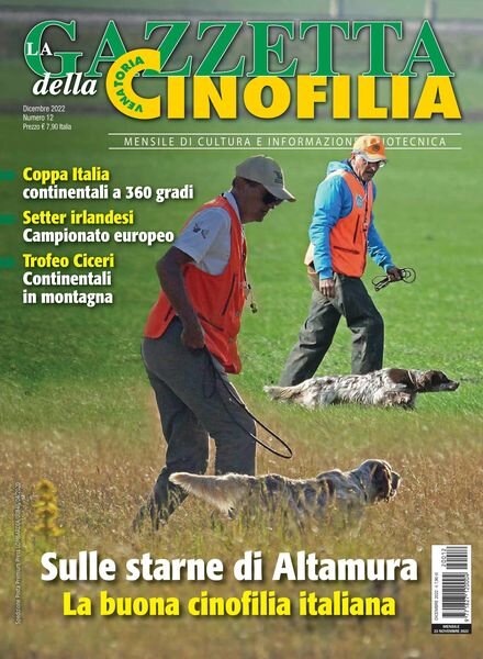 La Gazzetta Della Cinofilia Venatoria – dicembre 2022 Cover