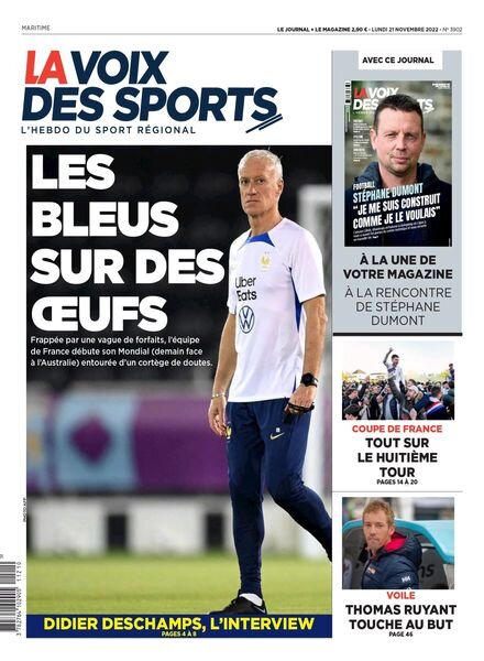 La Voix des Sports – 21 novembre 2022 Cover