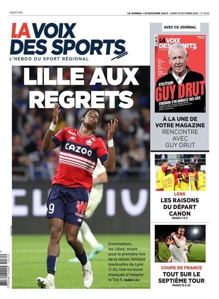 La Voix des Sports – 31 octobre 2022 Cover