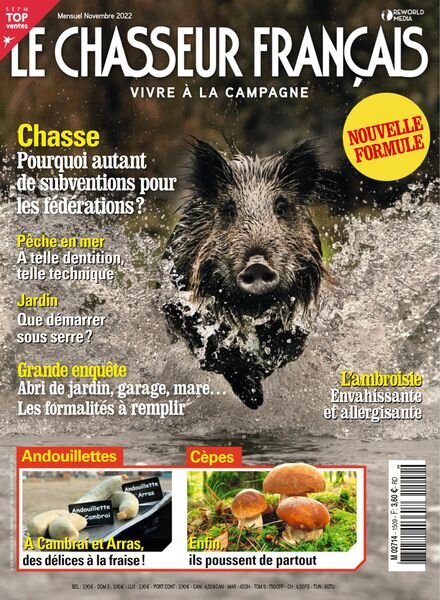 Le Chasseur Francais – novembre 2022 Cover