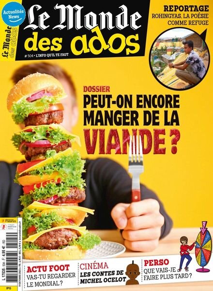 Le Monde des Ados – 19 octobre 2022 Cover