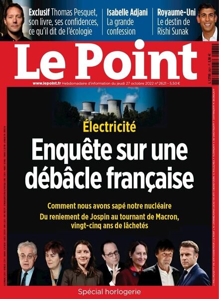 Le Point – 27 octobre 2022 Cover