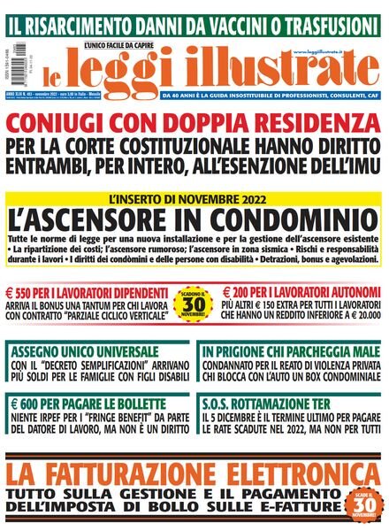 Leggi Illustrate – Novembre 2022 Cover
