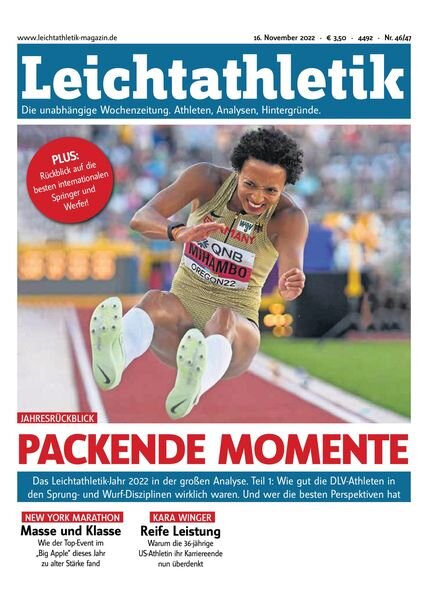Leichtathletik – 15 November 2022 Cover