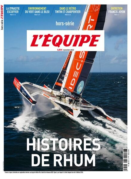 L’Equipe – Hors-Serie N 59 – Novembre 2022 Cover