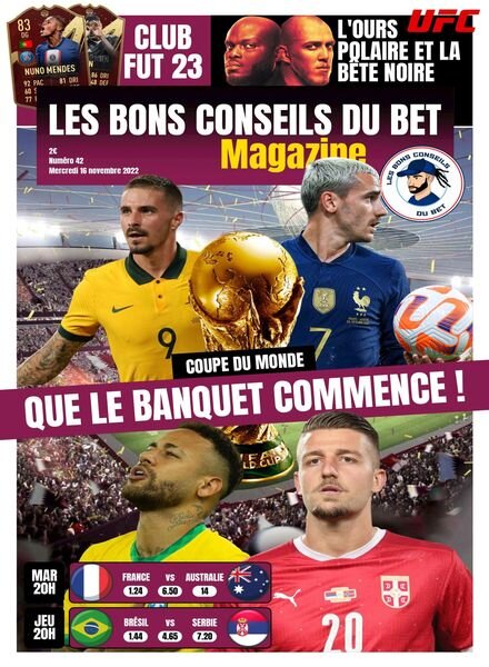 Les Bons Conseils du Bet Magazine – 18 novembre 2022 Cover