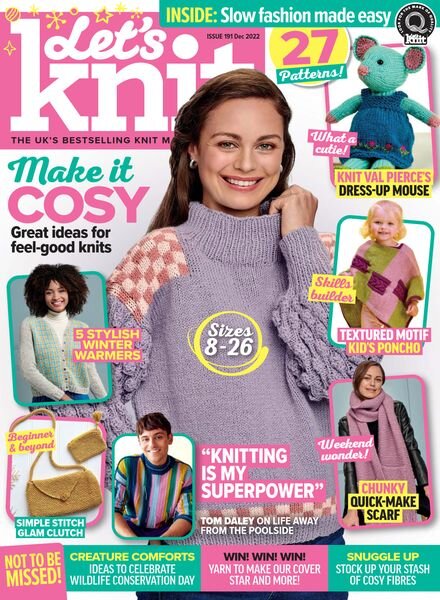 Let’s Knit – December 2022 Cover