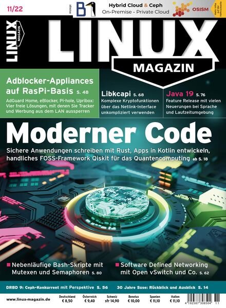 Linux-Magazin – 01 November 2022 Cover