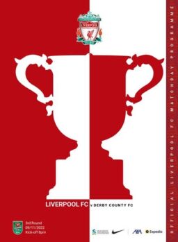 Liverpool FC Programmes – Liverpool FC vs Derby County CC – 9 November 2022