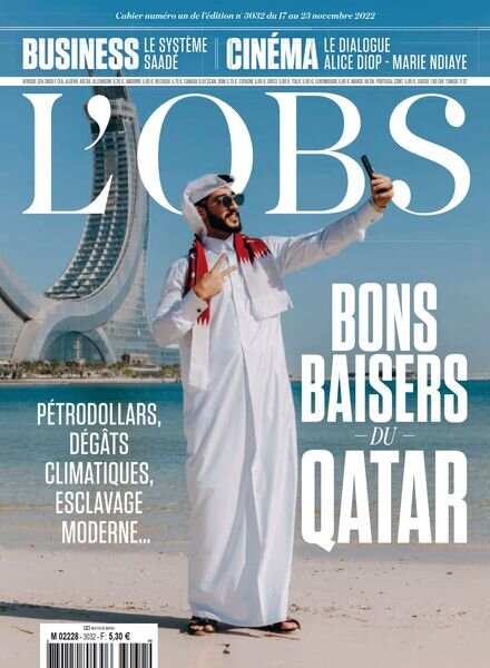L’Obs – 17 Novembre 2022 Cover
