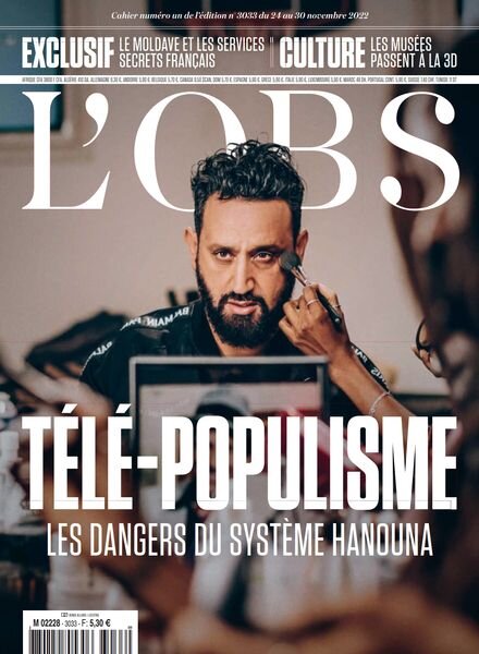 L’Obs – 24 Novembre 2022 Cover